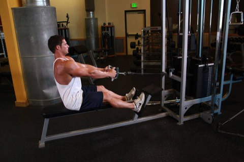 Seated cable row