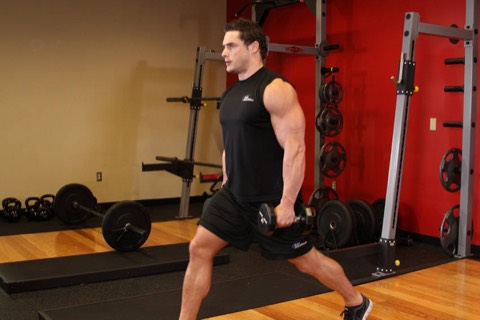 Dumbbell lunges